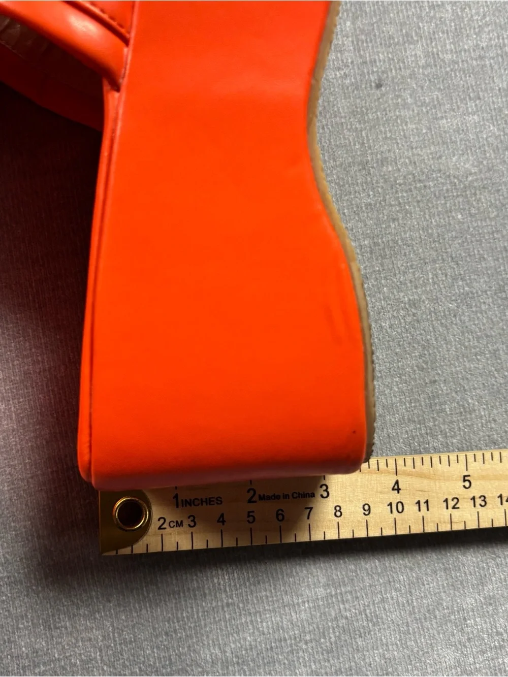 Orange Platform Slide Sandals Women’s Chunky Y2K Summer Size 11